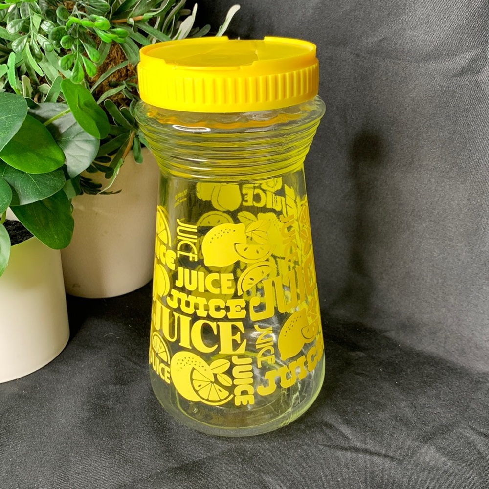 Vintage 1970’s 24oz Lemon Juice jar / carafe